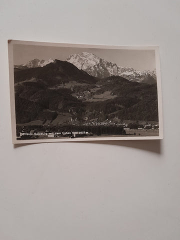 AK Hallein mit dem Hohen Göll. (1929)