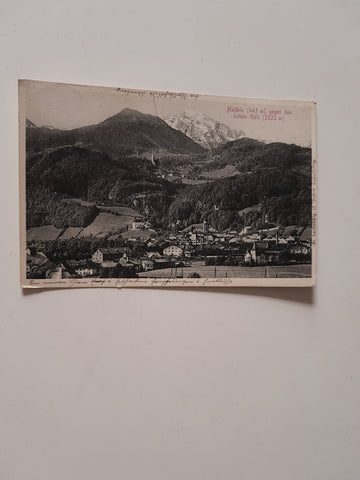 AK Hallein gegen den hohen Göll. (1910)