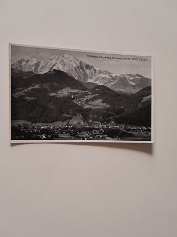AK Hallein u. Dürrnberg mit dem Hohen Göll.