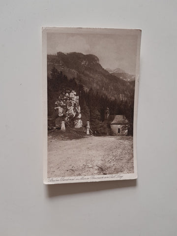 AK Struber-Denkmal und Maria Bruneck am Paß Lueg.