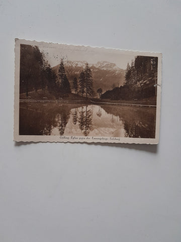 AK Golling. Eglsee gegen das Tennengebirge.