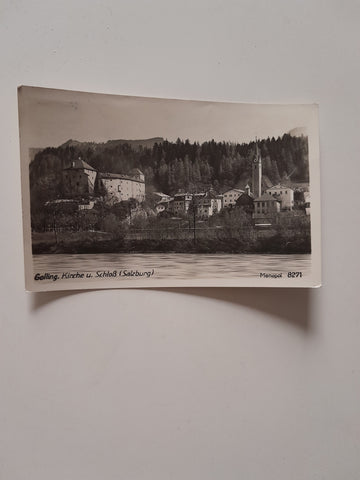 AK Golling Kirche und Schloß.