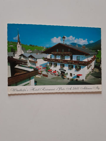 AK Abtenau. Windhofer's Hotel Restaurant Post.