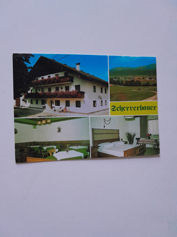 AK Thalgau, Vetterbach 18. Scherrerbauer. Urlaub am Bauernhof bei Fam. A. u. Th. Scherrer.