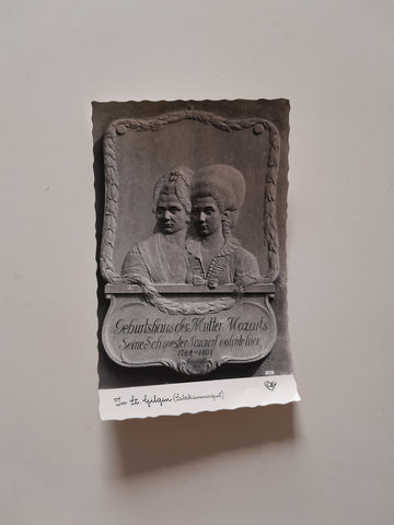 AK In St. Gilgen (Salzkammergut) Geburtshaus der Mutter Mozarts...