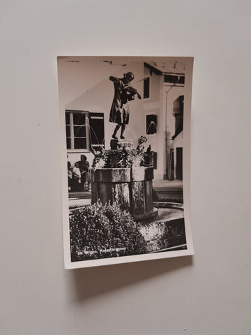 AK St. Gilgen. Mozartbrunnen.