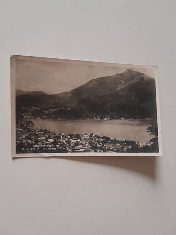 AK St. Gilgen mit Schafberg. (1930)