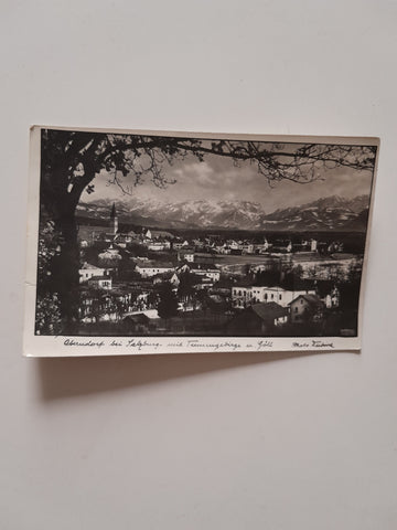 AK Oberndorf bei Salzburg mit Tennengebirge und Göll.