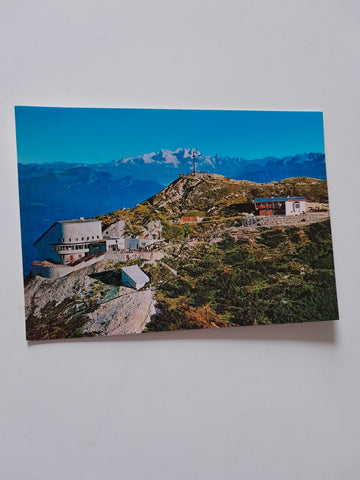 AK Untersberg bei St. Leonhard, Salzburg. Bergstation der Seilbahn, Geiereck. Restaurant Hochalm.