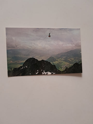 AK Seilbahn auf den Untersberg. Fahrt über das Rosittental.