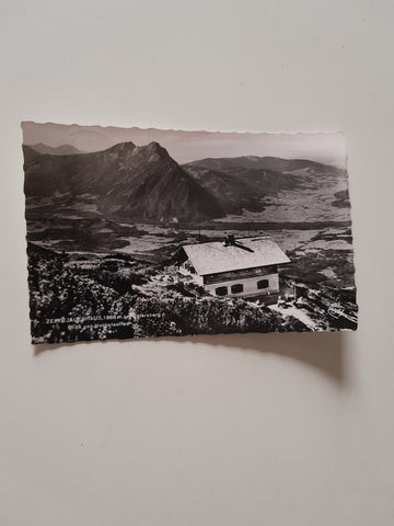 AK Zeppezauerhaus am Untersberg. Blick geg. Hochstauffen.
