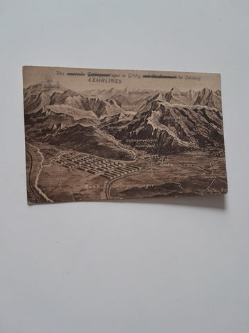 AK Das russische Gefangenenlager in Grödig bei Salzburg.