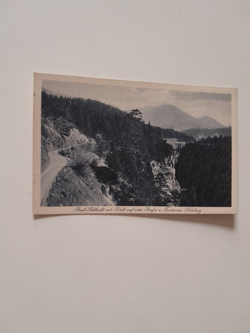 AK Strub Schlucht mit Blick auf neue Straße u. Faistenau.