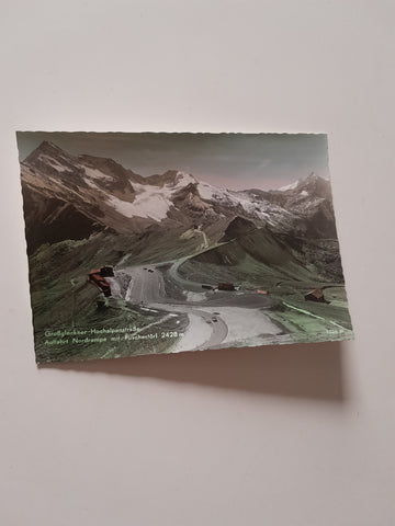 AK Großglockner Hochalpenstraße. Auffahrt Nordrampe mit Fuschertörl.