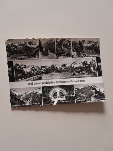 AK Gruß von der Großglockner Hochalpenstraße - Nordrampe.
