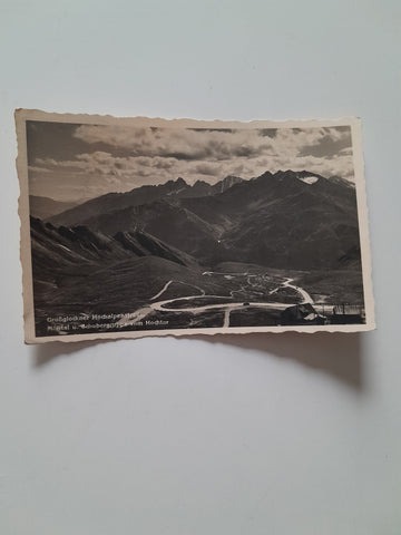 AK Großglockner Hochalpenstraße, Mölltal u. Schobergruppe vom Hochtor.(1936)