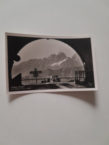 AK Hochtor-Tunnel mit Lienzer Dolomiten.