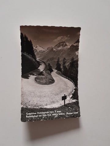 AK Großglockner - Hochalpenstraße Kehre 4 gegen Fuscherkarkopf und Hohe Dock.
