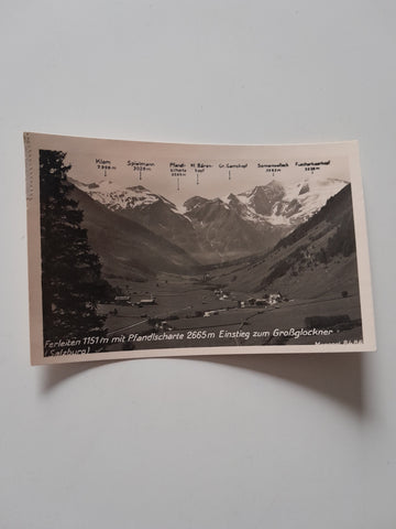 AK Ferleiten mit Pfandlscharte. Einstieg zum Großglockner.
