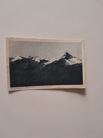 AK Grossglockner und Kitzsteinhorn v.d. Schmittenhöhe. (1925)