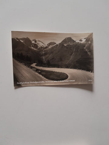AK Großglockner Hochalpenstrasse. Nordrampe. Kehre 6 Lärchach gegen Käfertal.(1939)