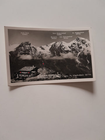 AK Großglockner Hochalpenstrasse Edelweißhütte mit Hoher Dock Gr. Wiesbachhorn. (1939)