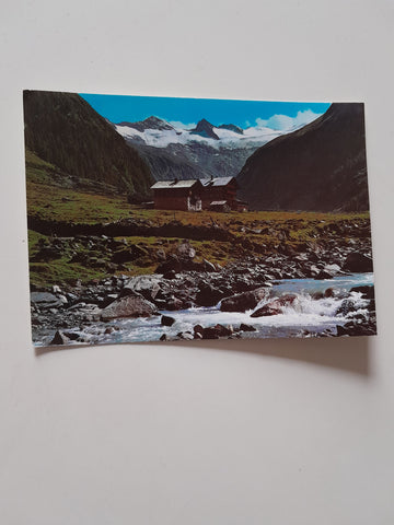 AK Gasthof Alpenrose im Habachtal. Besitzer: Josef Brennsteiner Bramberg.