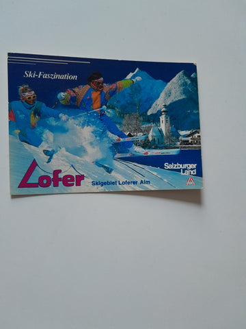 AK Lofer. Skigebiet Loferer Alm.