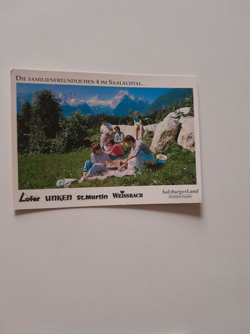 AK Die Familienfeundlichen 4 im Saalachtal. Lofer Unken St. Martin Weissbach.