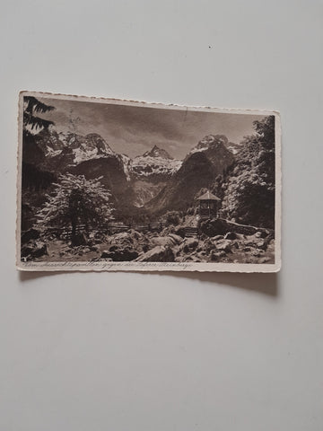 AK Vom Aussichtspavillon gegen die Loferer Steinberge.
