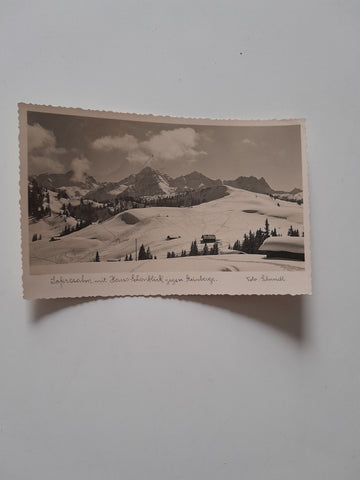 AK Lofereralm mit Haus Schönblick gegen Steinberge.