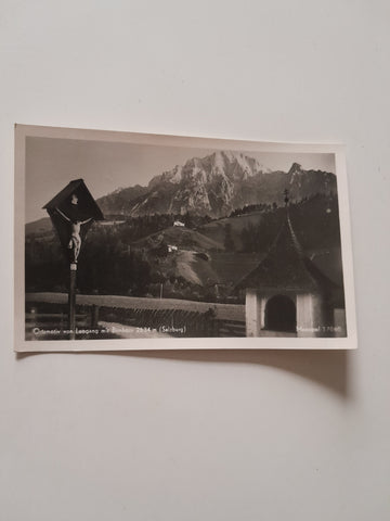 AK Ortsmotiv von Leogang mit Birnhorn.