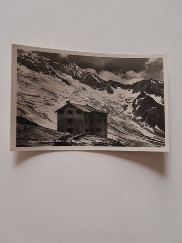 AK Warnsdorferhütte mit Dreiherrenspitze. (1933)