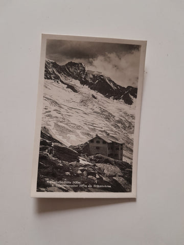 AK Warnsdorfer Hütte u. Dreiherrenspitze am Krimmlerkees.