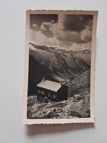 AK Warnsdorferhütte gegen d. Achental u. Reichenspitze. (1931)
