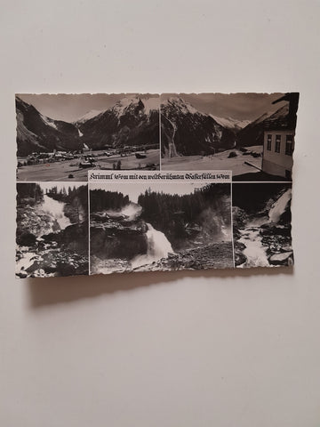 AK Krimml mit den weltberühmten Wasserfällen.