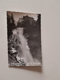 AK Krimml. Alpengasthaus Schönangerl mit zweitem Wasserfall.