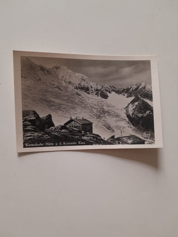 AK Warnsdorfer Hütte g.d. Krimmler Kees.