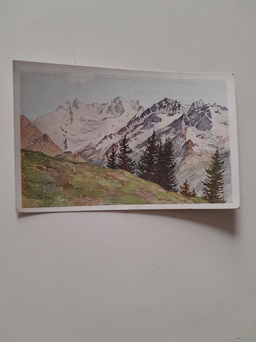 AK Reichenspitzgruppe (Wilde Gerlosspitze) von der Gerlosplatte. (K. Eisenmenger, pinx)