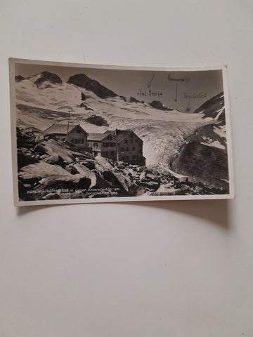 AK Kürsingerhütte gegen Krimmlertörl am Grossvenediger. (1931)