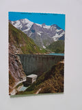 AK Tauernkraftwerksanlagen Kaprun. Blick auf Limberg-Sperre uns Stausee Wasserfallboden.