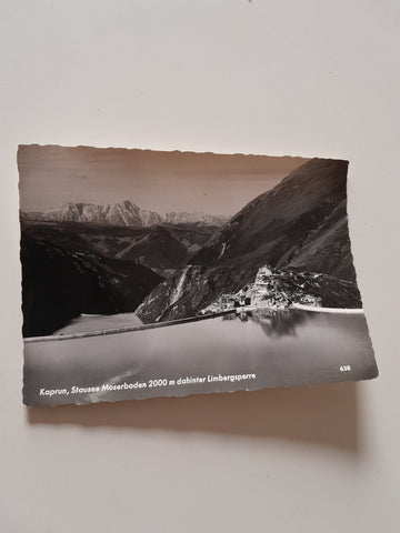 AK Kaprun. Stausee Mooserboden dahinter Limbergsperre.
