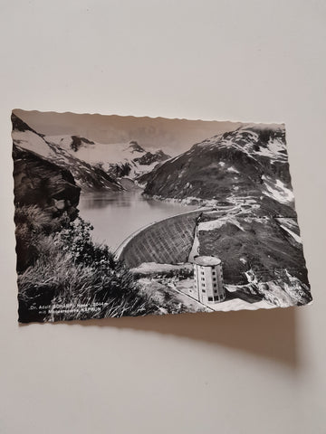 AK Dr. Adolf Schärf-Haus mit Moosersperre, Kaprun.