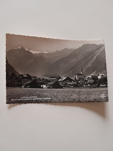 AK Kaprun mit Kitzsteinhorn u. Maiskogel-Seilbahn.
