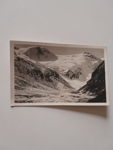 AK Mooserboden mit der Hohen Riffel.
