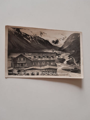 AK Hotel Moserboden gegen den Karlingerkees Kaprunertal.