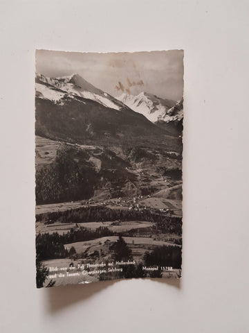 AK Blick von der Paß Thurnstraße auf Hollersbach und die Tauern.
