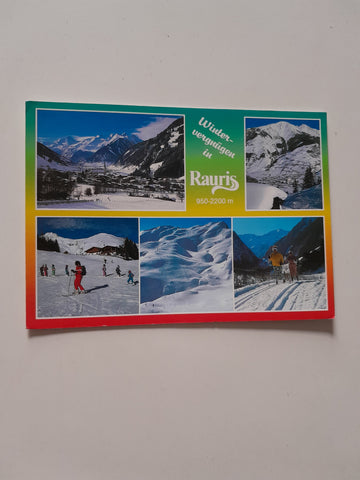 AK Wintervergnügen in Rauris.