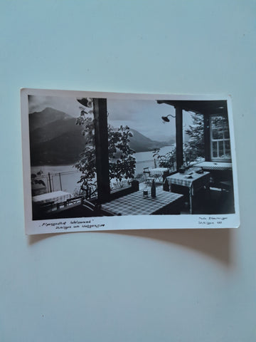 AK St. Gilgen am Wolfgangsee. Alpengasthof Weisswand.