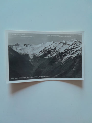 AK Blick vom Wildkogel g.d. Habachtal u. Venedigergruppe. (1939)